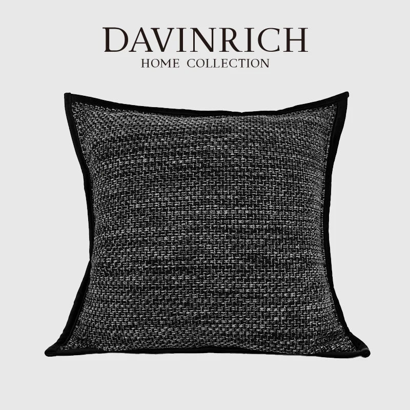 Afralia™ Luxe Linen Blend Cushion Covers 50x50cm Square Pillow Case Set