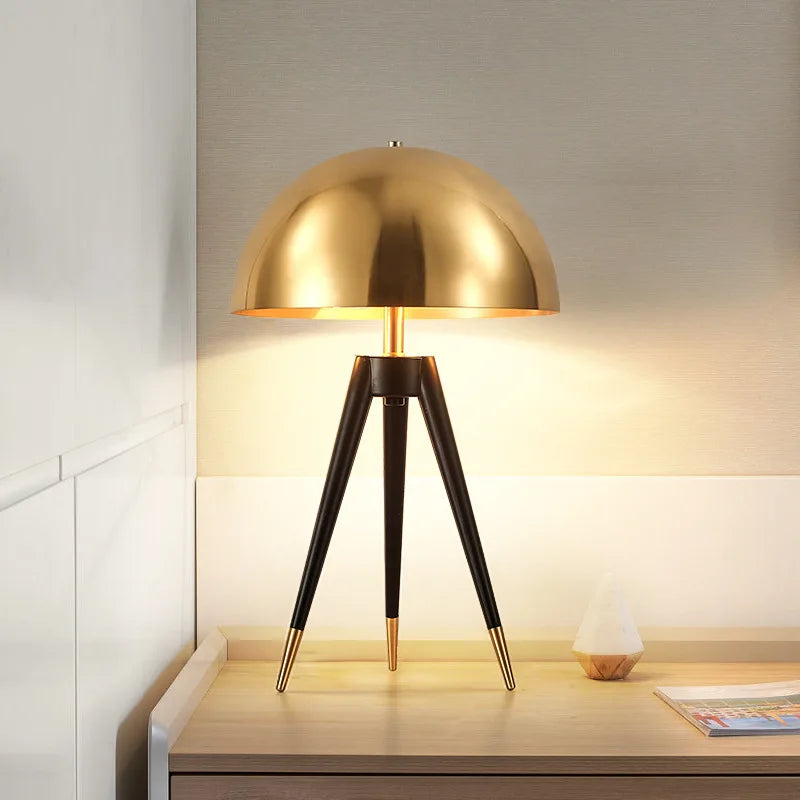 Afralia™ Mushroom Table Lights Floor Lamp Tripod for Living Room Bedroom