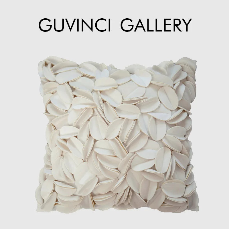 Afralia™ Romantic Flower Petals Splice Pillowcase 45x45cm - Handmade Art Cushion Cover