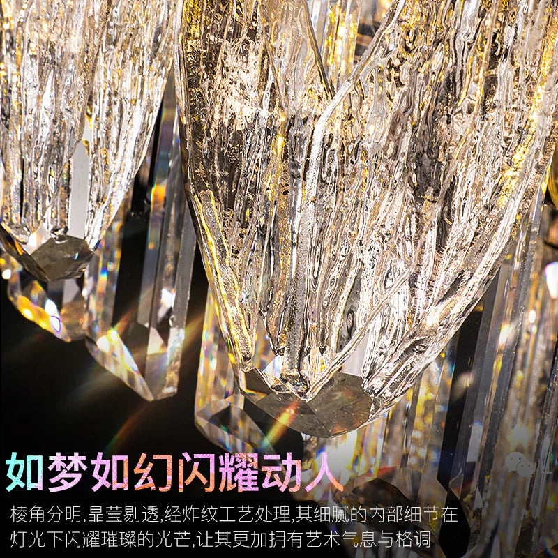 Afralia™ Crystal Ring Chandelier: 2024 Luxury Bedroom Dining Room Lighting