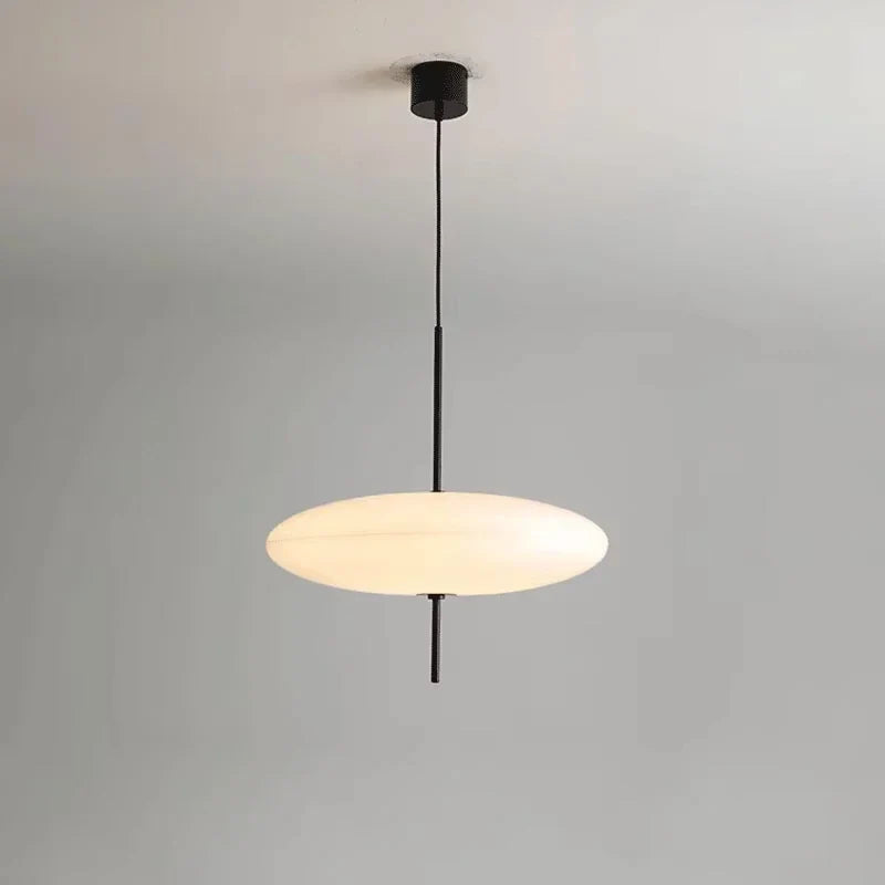 Afralia™ Modern UFO Pendant Lights LED Black White Hanging Lamps for Home and Bar