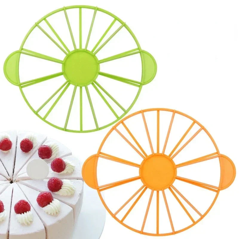 Afralia™ Round Cake Divider Marker Cutter for Even Slices in Kitchen