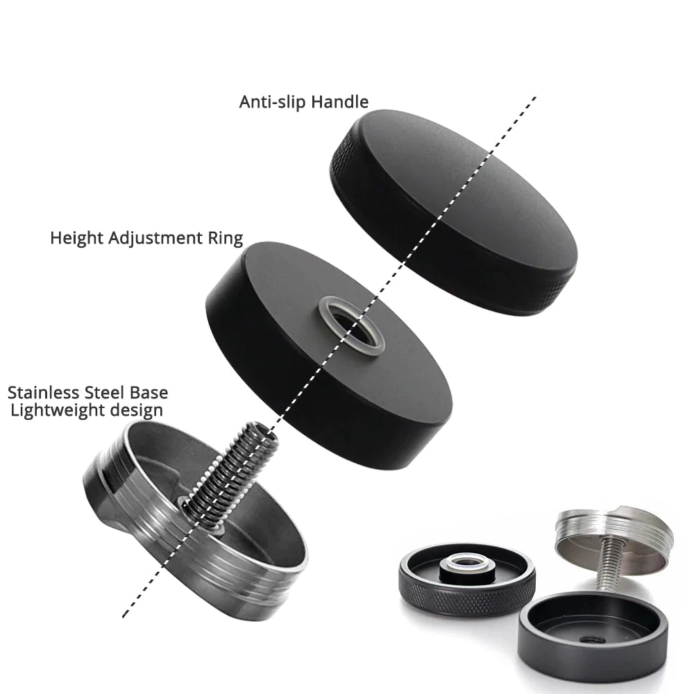 Afralia™ Espresso Distribution Tool 58mm Palm Tamper Adjustable Slopes