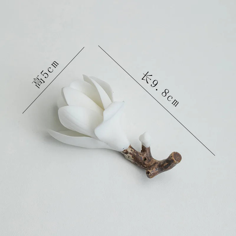 Afralia™ Magnolia Ceramic Aromatherapy Incense Burner - Handcrafted Decorative Ornaments