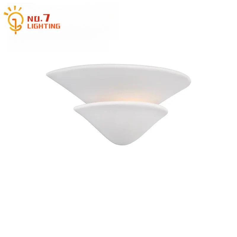 Afralia™ Cream Wind LED Gypsum Wall Lamp - Semi-round Umbrella Design
