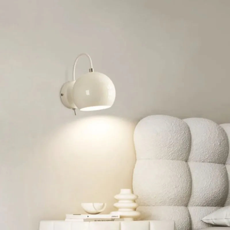 Afralia™ Nordic Iron Art Wall Lamp for Home Decor Minimalist Bedroom Living Room Lighting