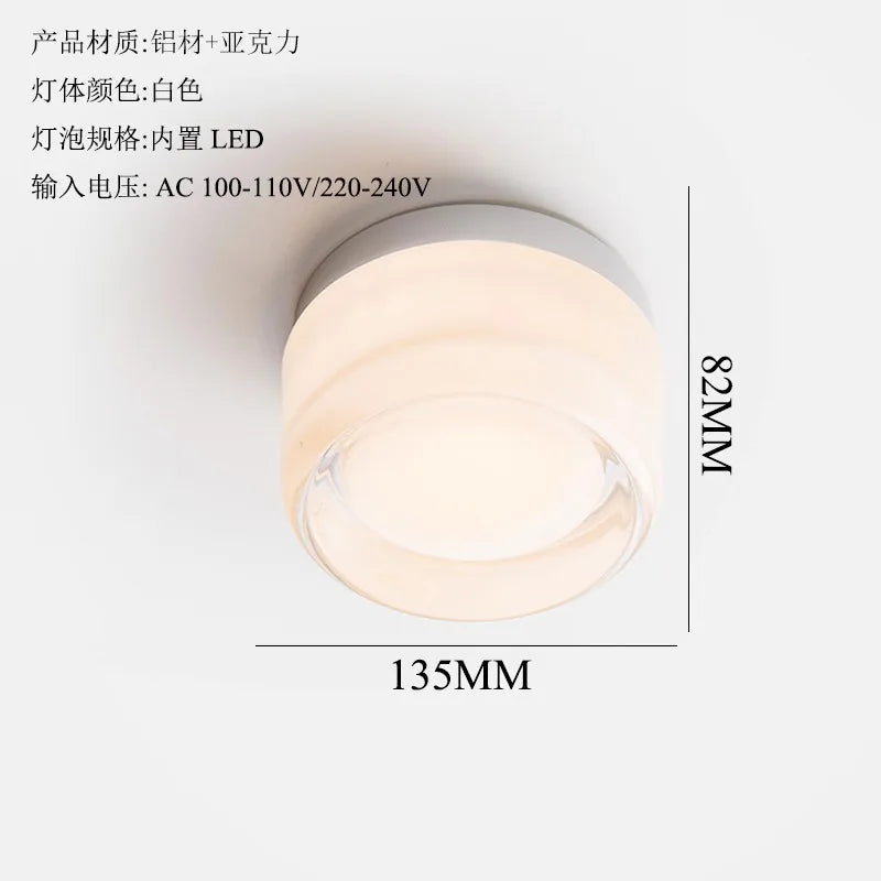 Afralia™ Dimple Potato Chip Round LED Wall Lamp for Modern Minimalist Atmosphere