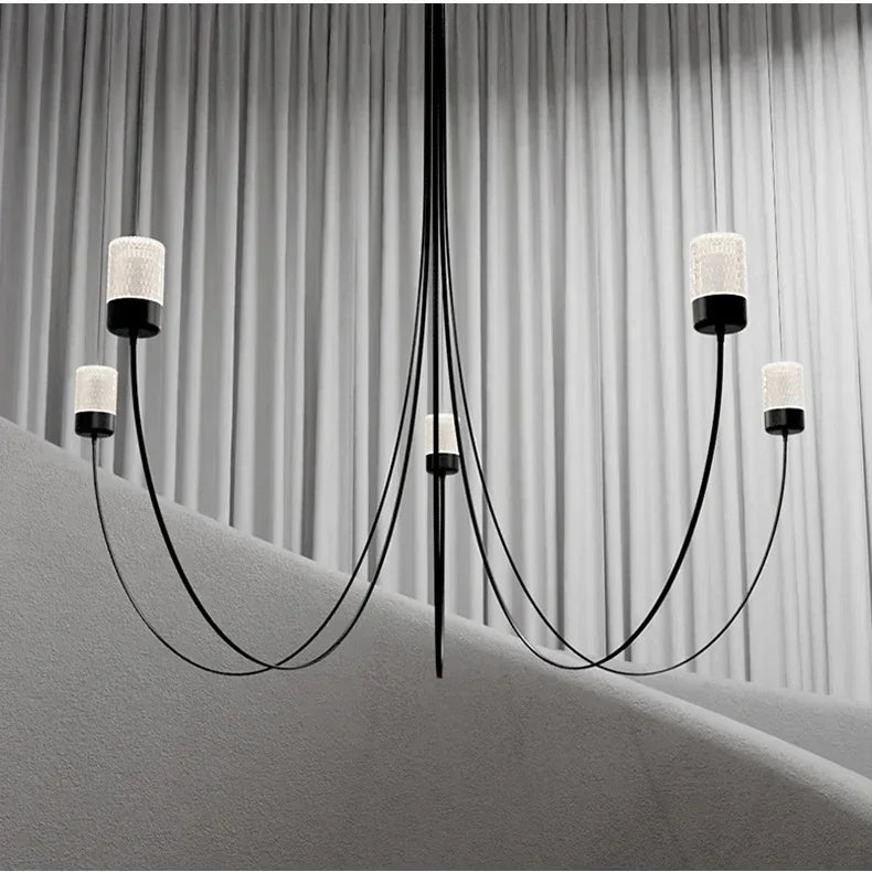Afralia™ Nordic Gravity LED Chandelier for Modern Living Room, Lobby, Staircase & Dining Room