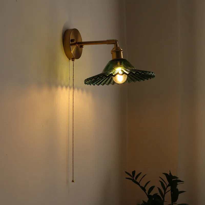 Afralia™ Modern Copper LED Wall Sconce, Nordic Design for Hallway, Living Room, Bathroom