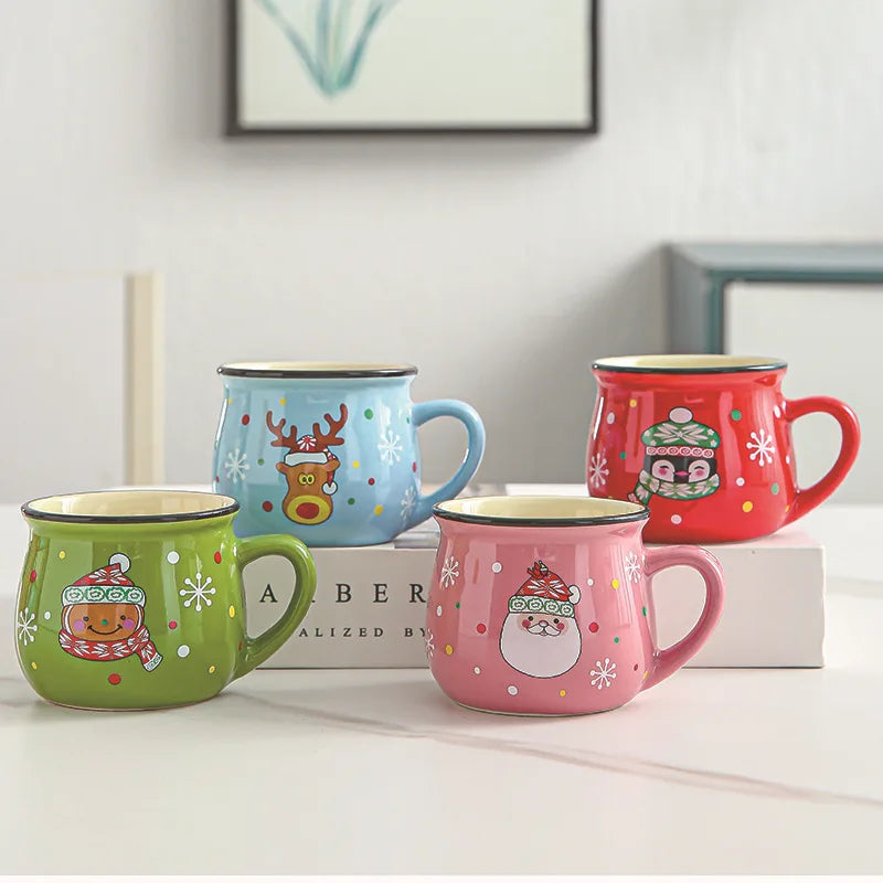 Afralia™ Santa Cartoon Christmas Mousse Cup for Home, Office & Baking Shop