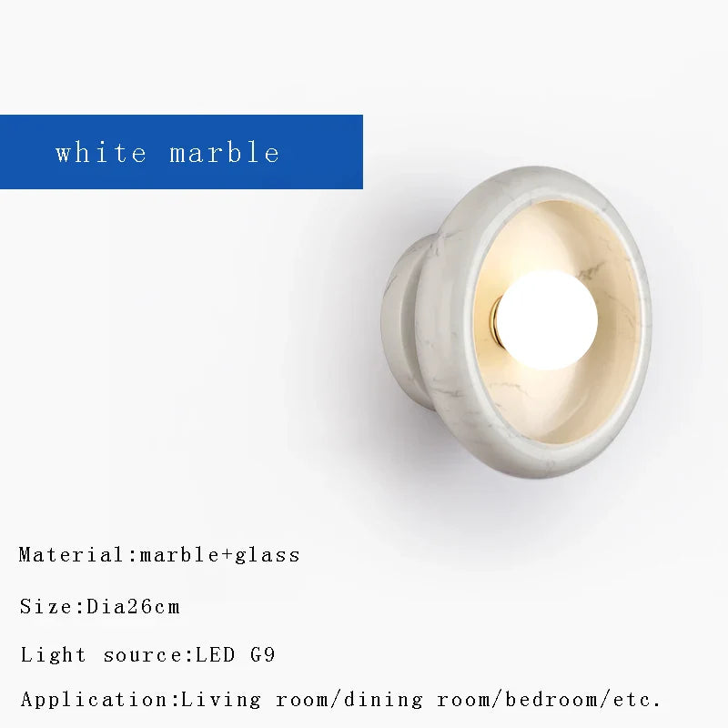 Afralia™ Round Jade Wall Lamps: Luxury Modern Home Decoration & Background Light Fixture