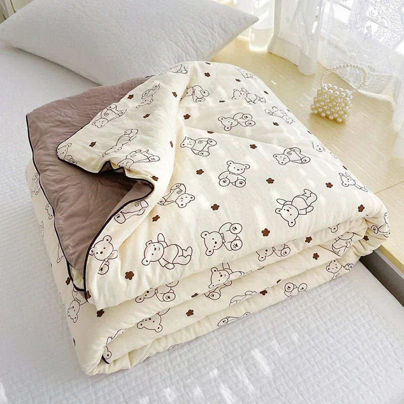 Afralia™ Breathable Double Gauze Queen Quilt with Soya Fibre Filling