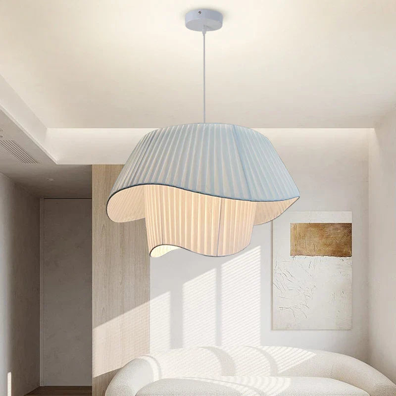 Afralia™ Nordic Fabric Ceiling Chandelier Modern Living Room Decoration Bedroom Lighting