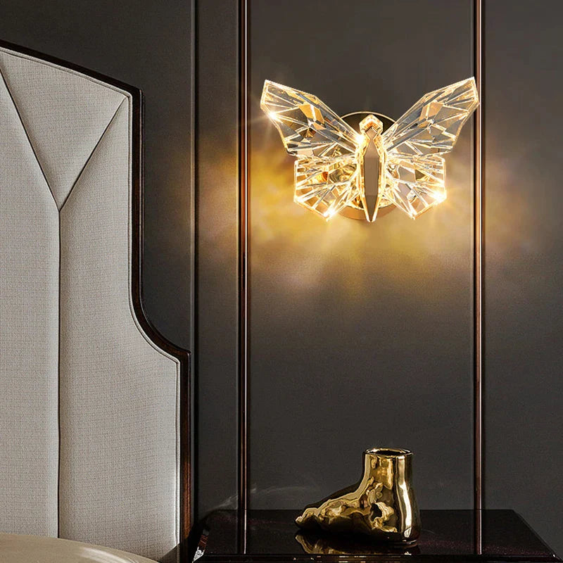 Afralia™ Butterfly Wall Lamp - Modern Luxury Design for Bedroom Decor