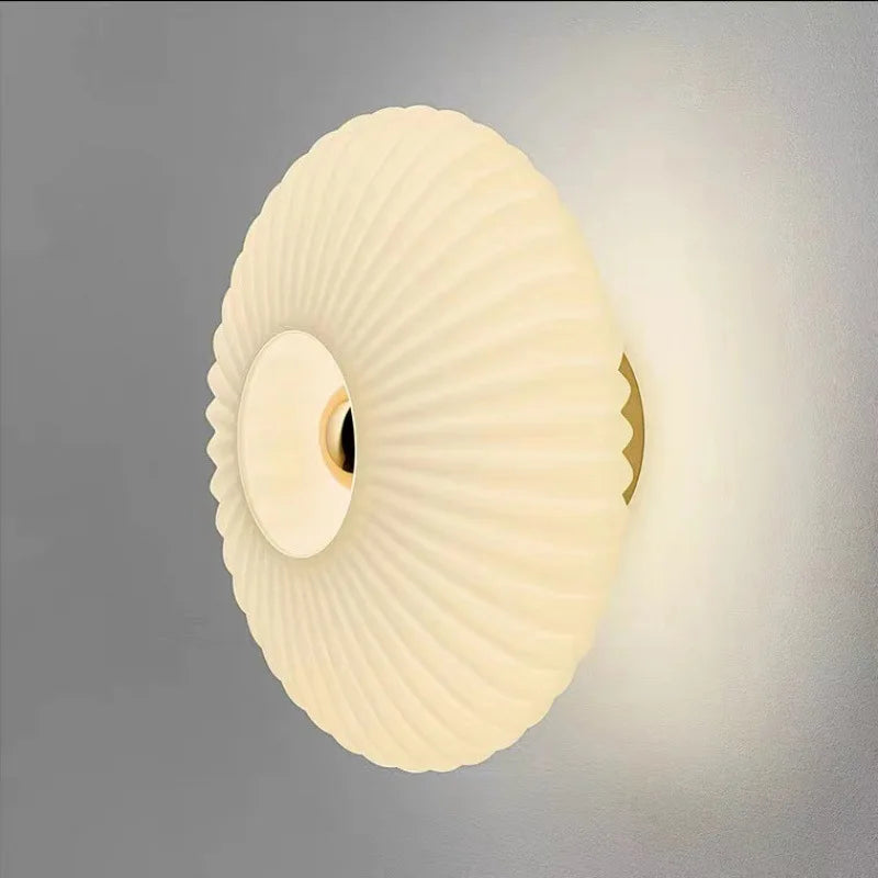 Afralia™ Glass Ripple LED Wall Lamps for Indoor Home Decoration