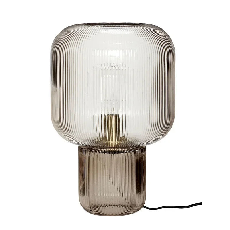 Afralia™ Nordic Glass Table Lamp for Bedroom Living Room Club Mushroom Lamp