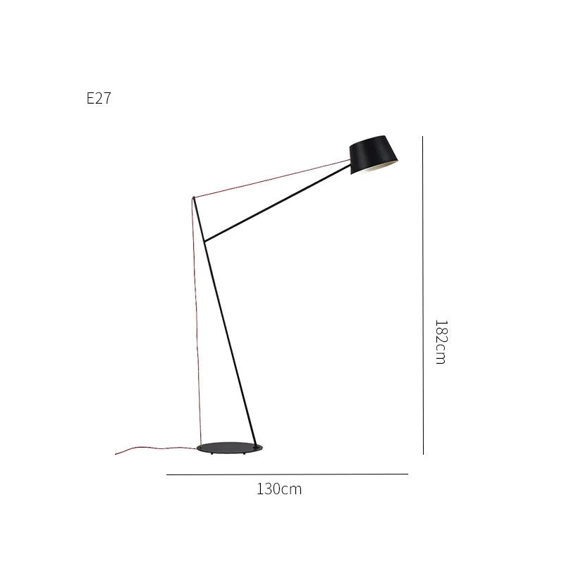 Afralia™ Modern Black Floor Lamp for Living Room & Bedroom Lighting