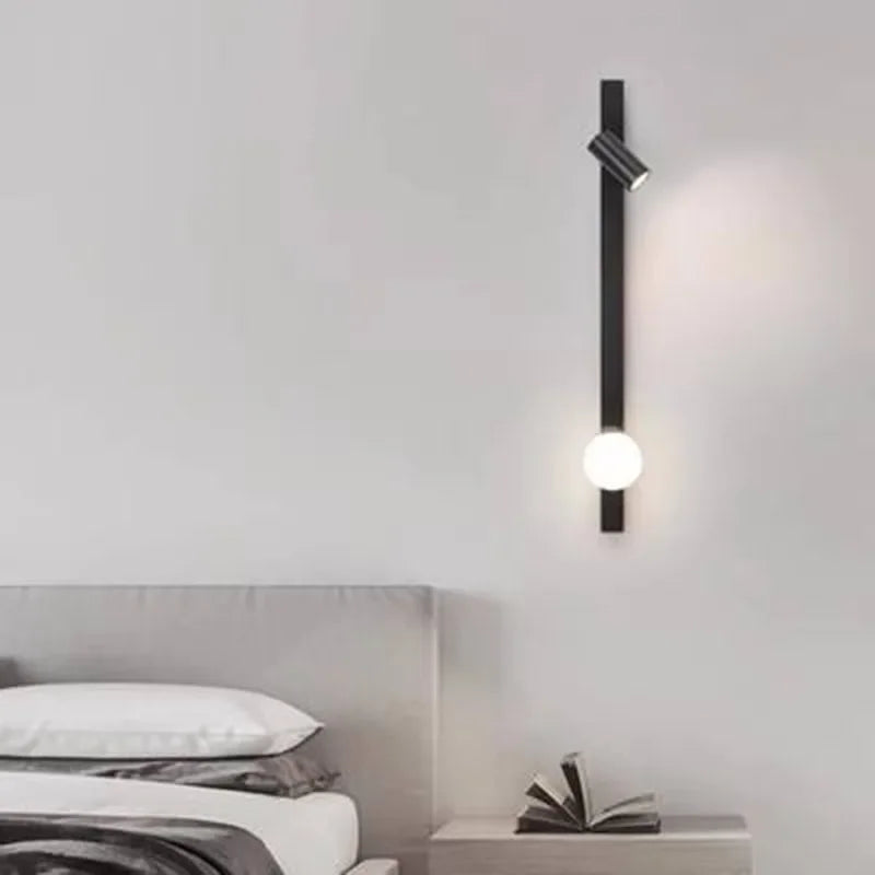 Afralia™ Nordic Copper LED Wall Lamp: Hotel Customized Minimalist Living Room Light
