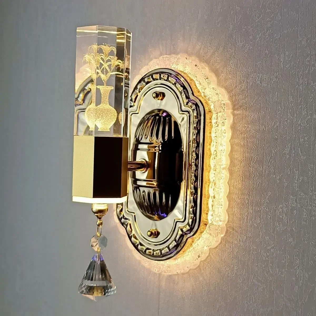 Afralia™ Carved Flower Wall Light: Modern LED Bedroom Lamp for Living Room, Staircase, Aisle