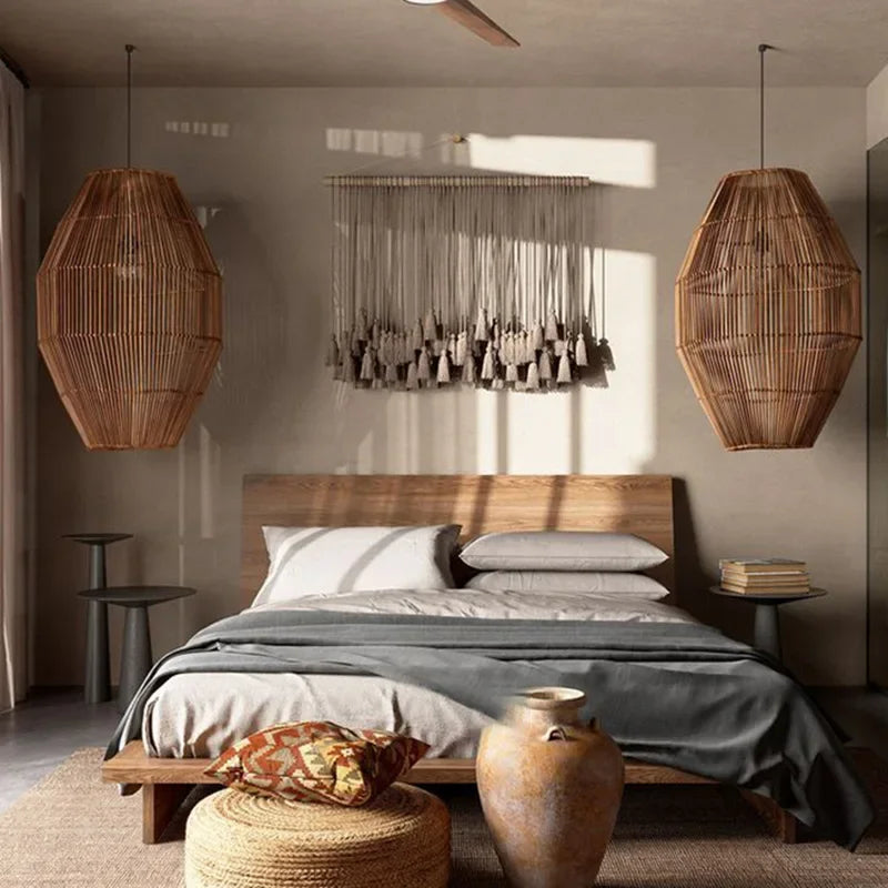 Afralia™ Wabi Sabi Vine Art Chandelier for Living Room Study Decor