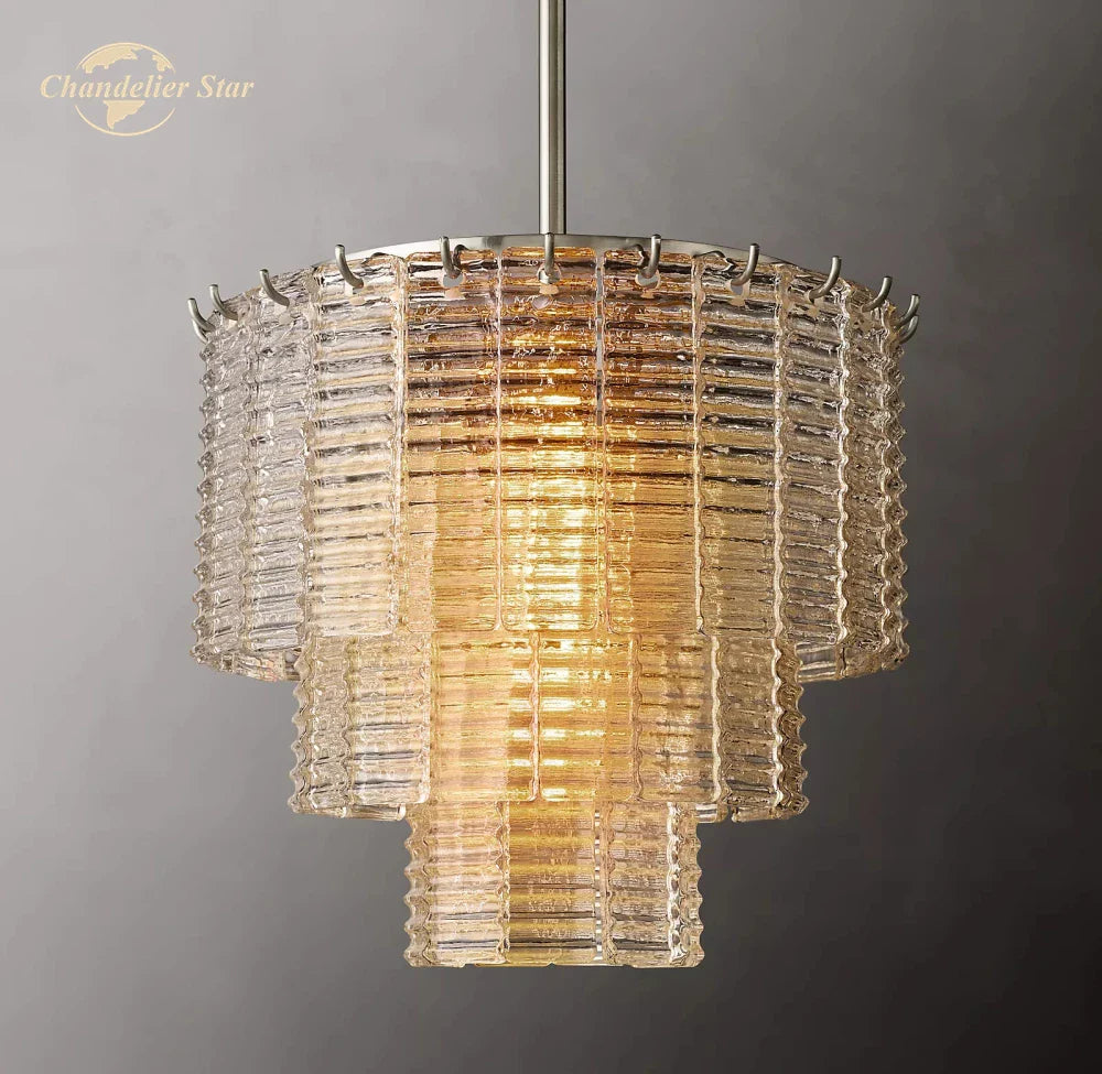 Afralia™ Sirene Glass Pendant Lights - Modern Round Chandeliers for Bedroom, Dining Room & Kitchen Island