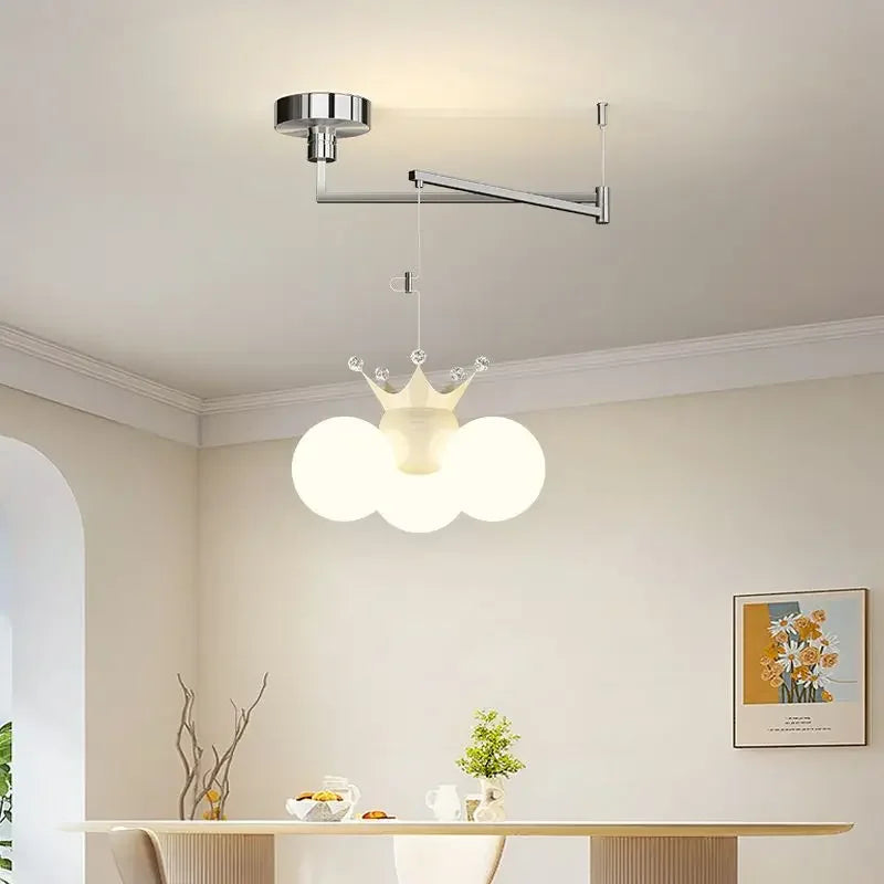 Afralia™ Nordic LED Chandelier Pendant Light for Children's Room, Bedroom, Dining Room