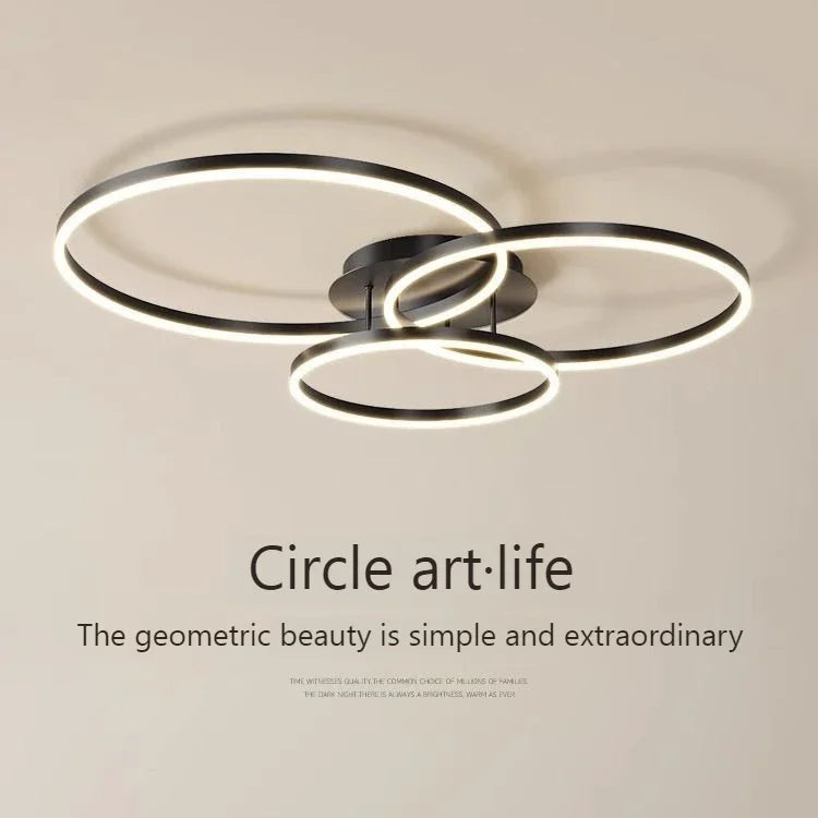 Afralia™ LED Chandelier Modern Style Ceiling Lamp Bedroom Dining Room Light