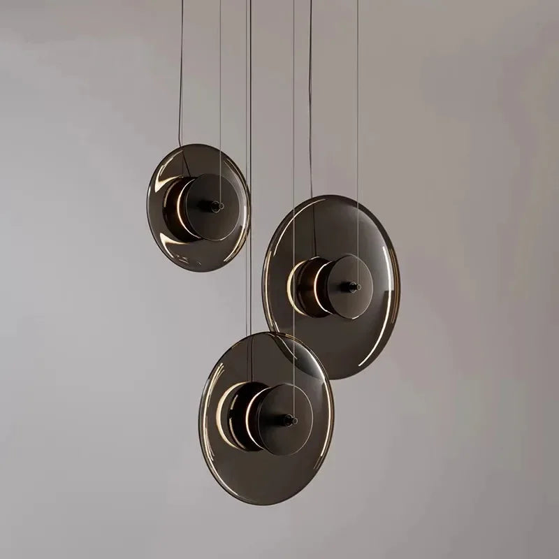 Afralia™ Nordic Glass Pendant Lamp for Bedroom Living Room Ceiling Chandelier Fixture