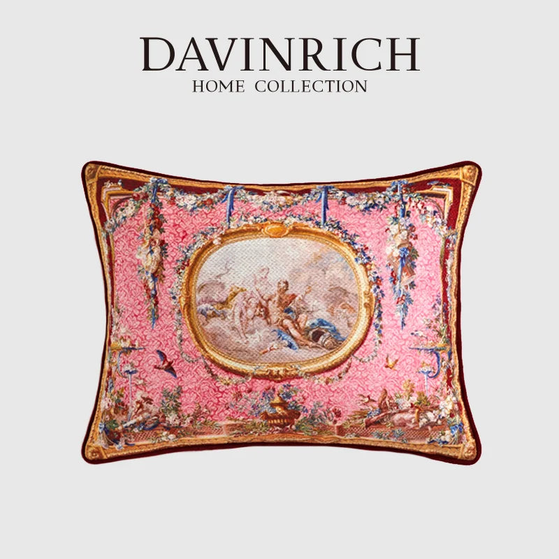 Afralia™ Ancient Art Vintage Revival Baroque Decorative Cushion Covers - Set of 2