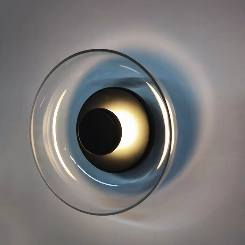 Afralia™ Nordic Glass Wall Lamp LED Sconce Light for Living & Bedroom
