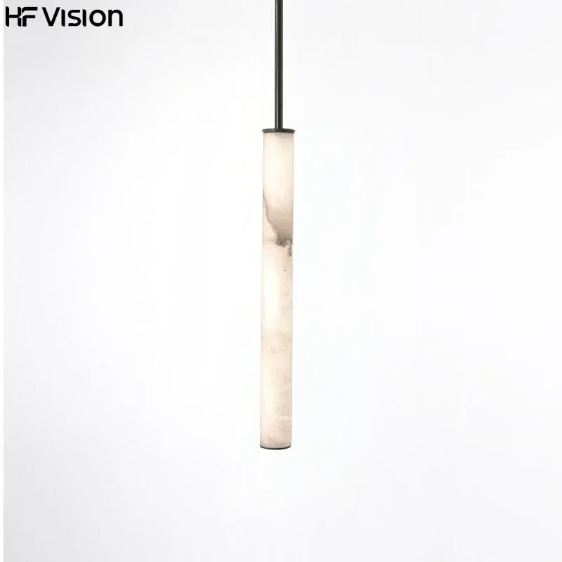 Afralia™ Modern Marble Pendant Light Double Height for Minimalist Living Room Bedroom
