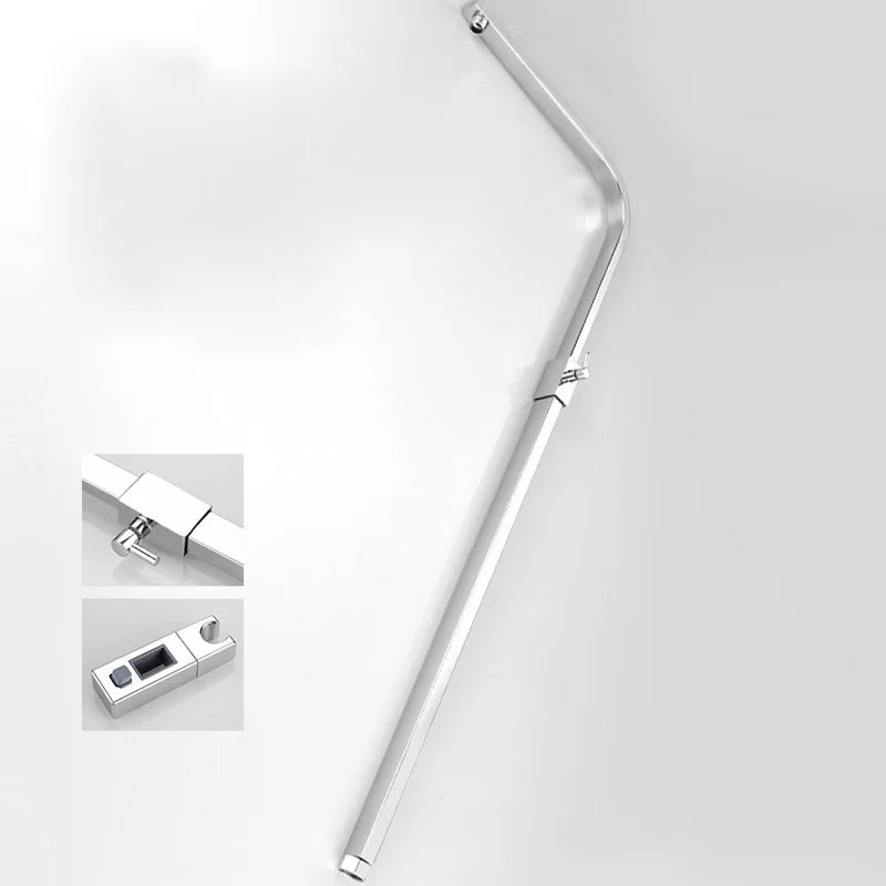 Afralia™ Stainless Steel Square Shower Pipe Mixer Tube for Bathroom Faucet