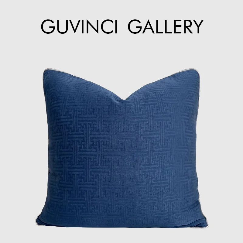 Afralia™ Geometric Jacquard Cushion Cover 45x45cm - European Art Decor for Home