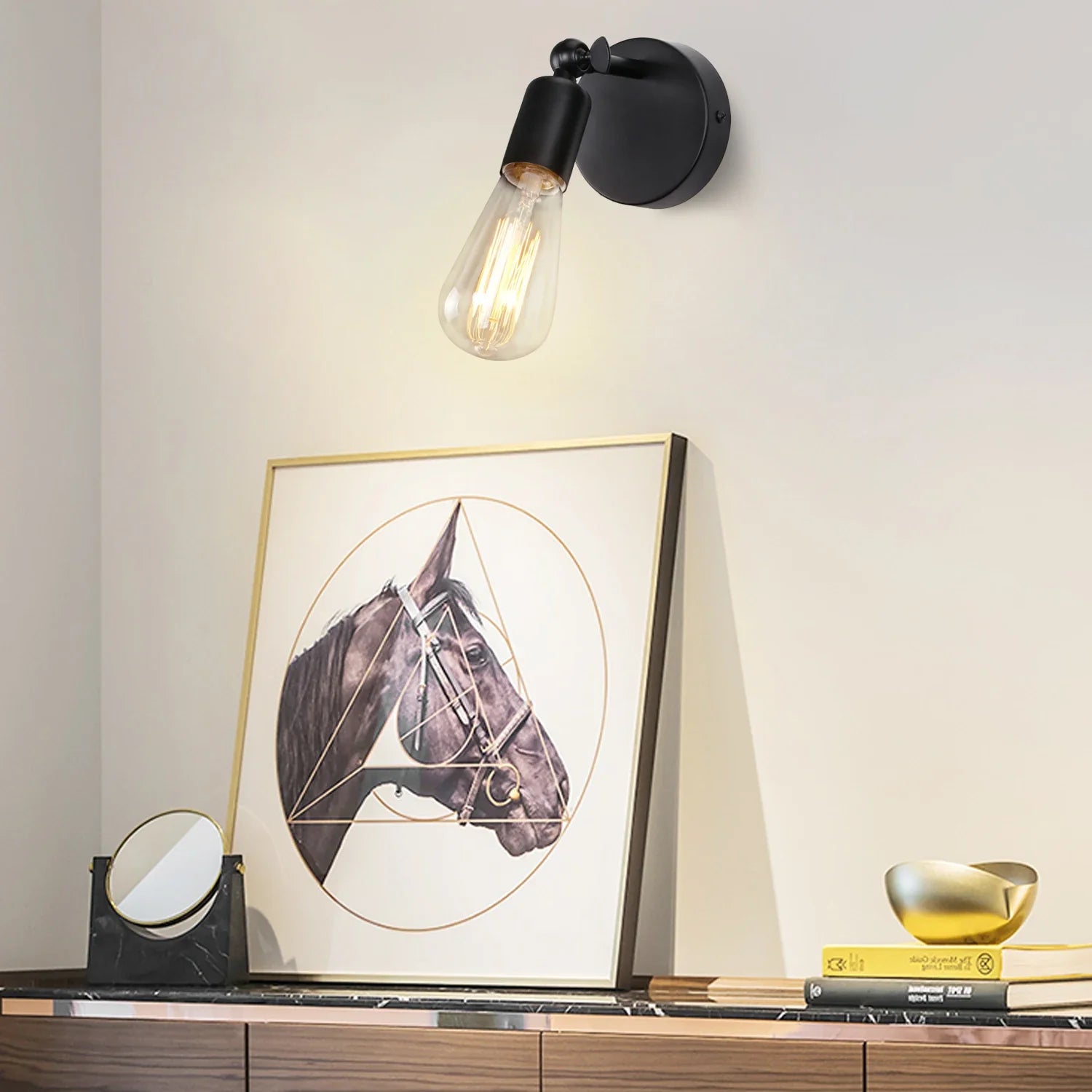 Afralia™ Modern LED E27 Wall Light Flexible Sconce Vintage Wall Lights Fixture for Bedroom