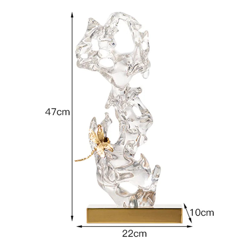 Afralia™ Taihu Stone Rockery Sculpture Coral Statue Decor Creative Modern Crafts