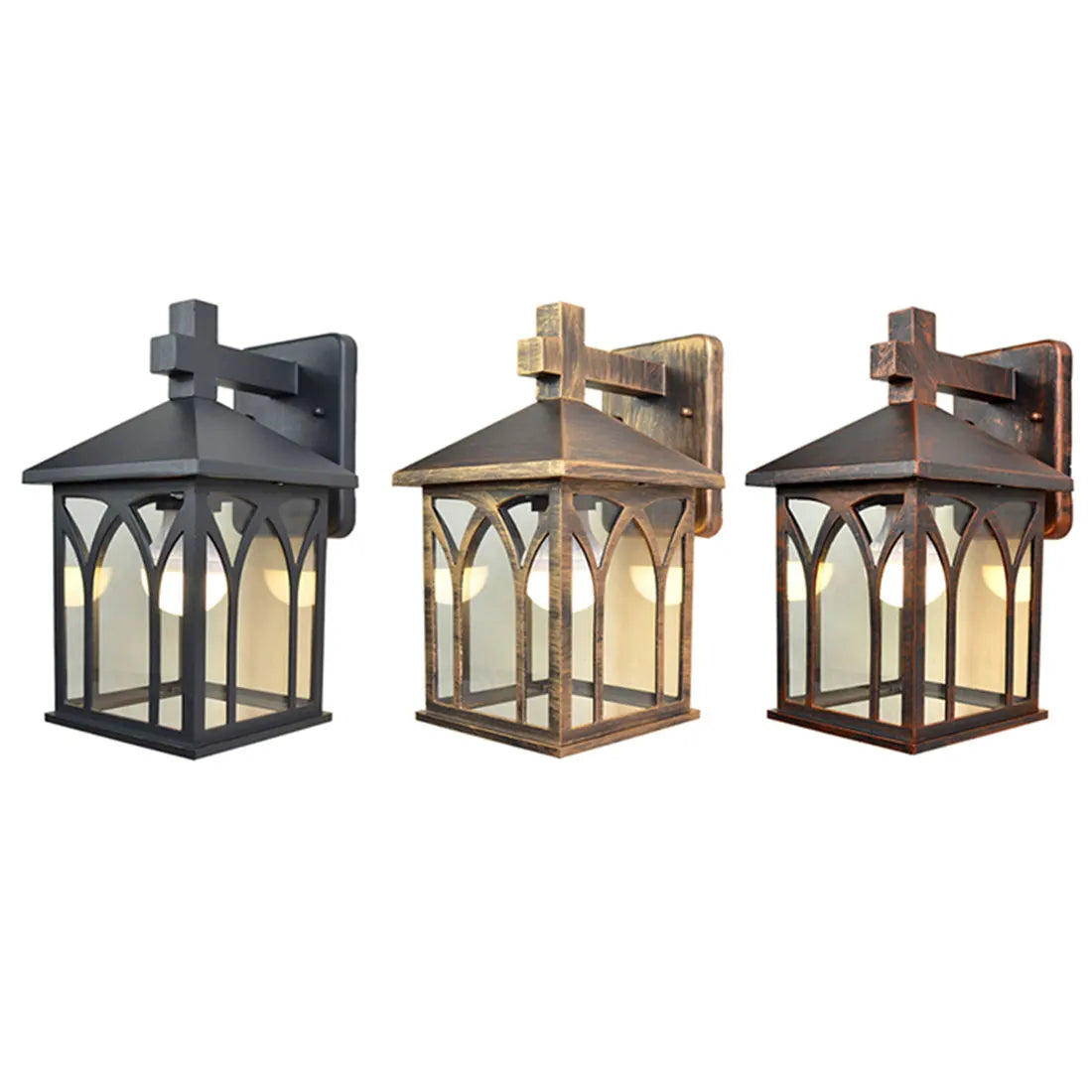 Afralia™ LED Wall Lamps Outdoor Lighting Modern Aluminum Sconces Courtyard Garden Decor