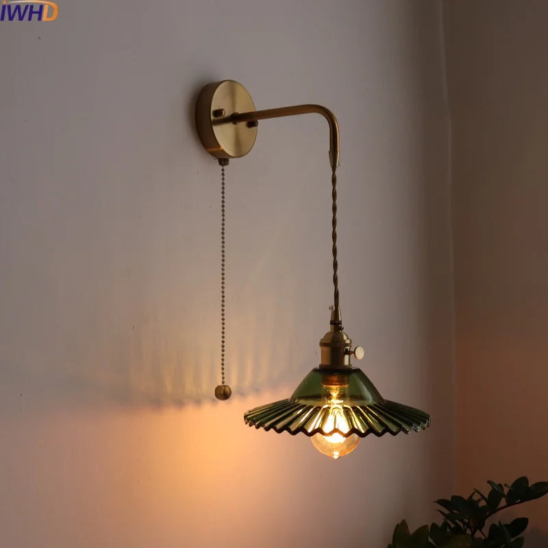 Afralia™ LED Wall Lamps: Nordic Modern Style for Bedroom, Bathroom, Restaurant with Pull Chain Switch