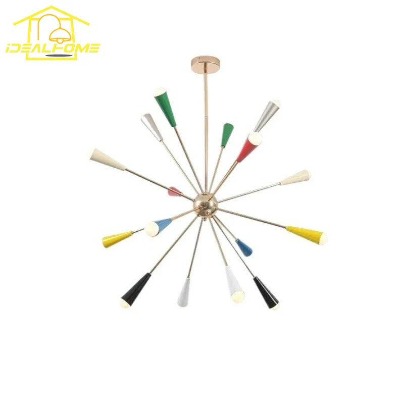 Afralia™ Colorful LED Molecular Chandeliers for Artful Living Spaces