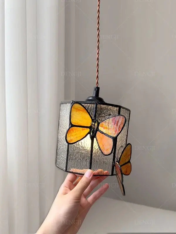 Afralia™ Nordic Retro Colored Glass Chandelier LED Light for Home and Hospitality