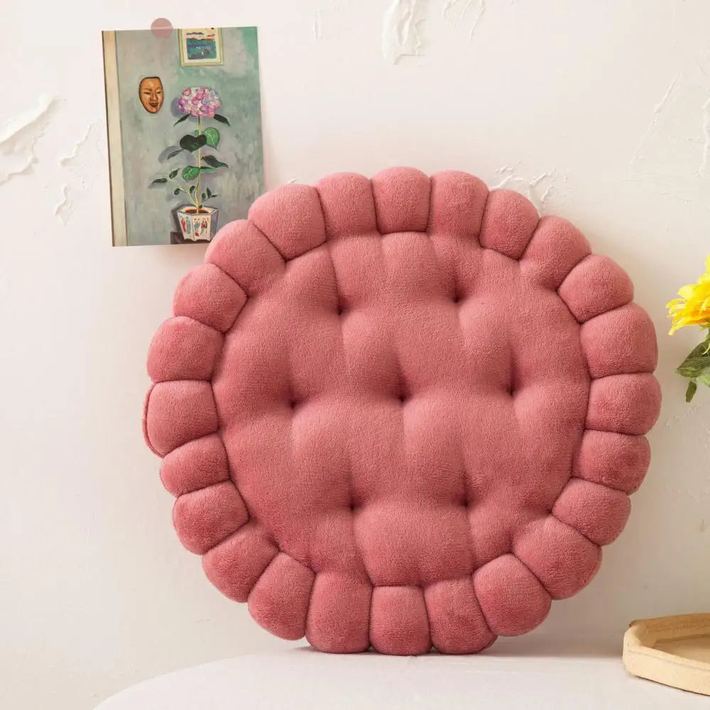 Afralia™ Cookie Biscuit Cushion Soft Throw Pillow for Living Room Chair
