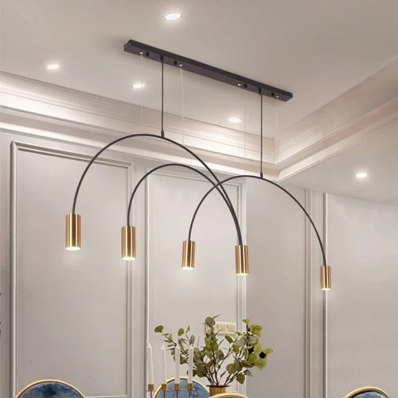 Afralia™ Modern LED Pendant Chandelier for Indoor Living Room Kitchen Dining Tables