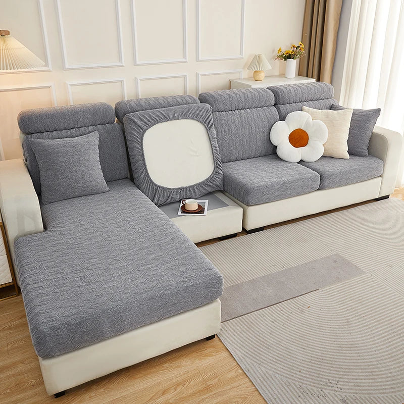 Afralia™ Jacquard Sofa Seat Cover Furniture Protector Stretch Washable Slipcovers