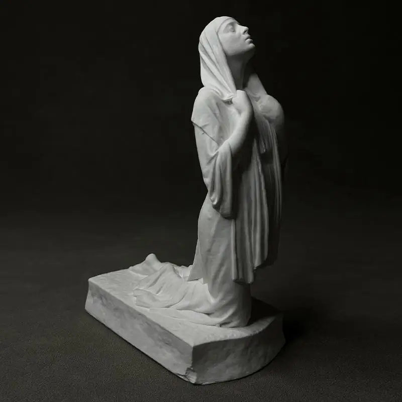 Afralia™ Christian Pray Sculpture Resin Figurine Home Decor Artistic Handicrafts