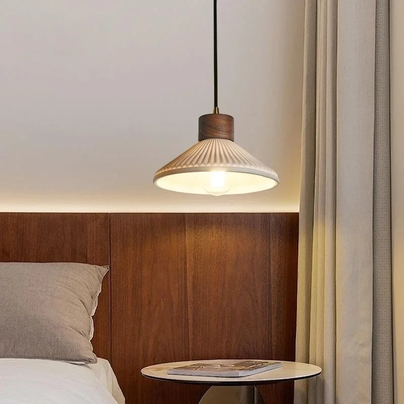 Afralia™ Wood LED Pendant Light: Vintage style for Home Decor, Cafe, Bar, Loft, Living Room
