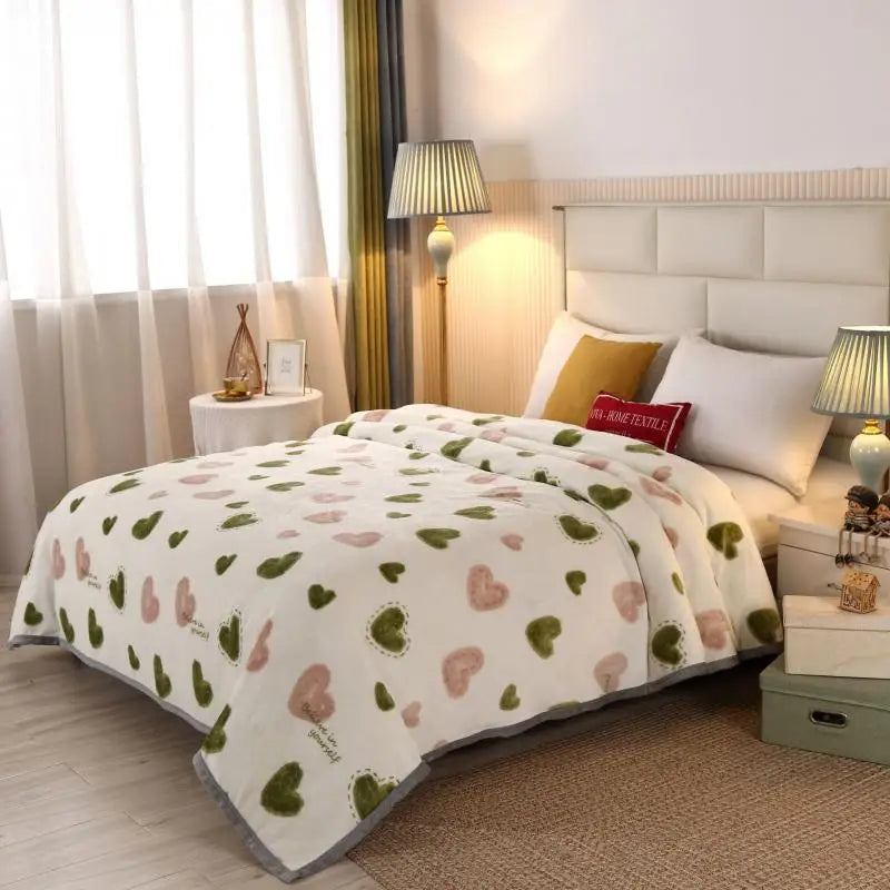 Afralia™ Thick Flannel Warm Lid Blanket