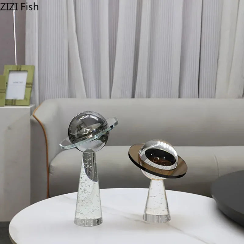 Afralia™ Geometric Crystal Star Desk Sculpture - Room Aesthetic Decor