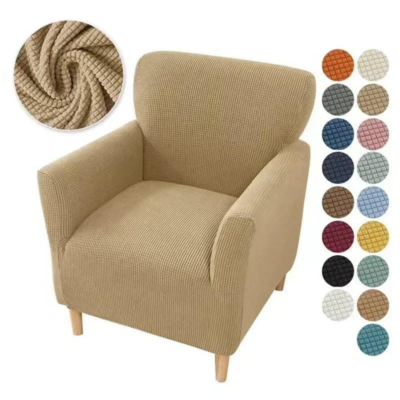 Afralia™ Plaid Velvet Sofa Cover: Adjustable Stretch Slipcover for Home Decor