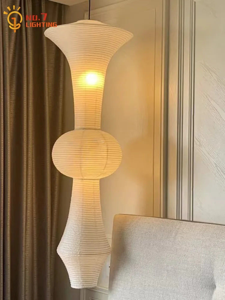 Afralia™ Akari Noguchi Vintage Pendant Lights LED E27 for Bar Loft Studio