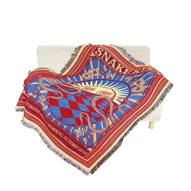 Afralia™ Nordic Sofa Blanket Cover - Boho Tapestry Room Decor and Bedspread