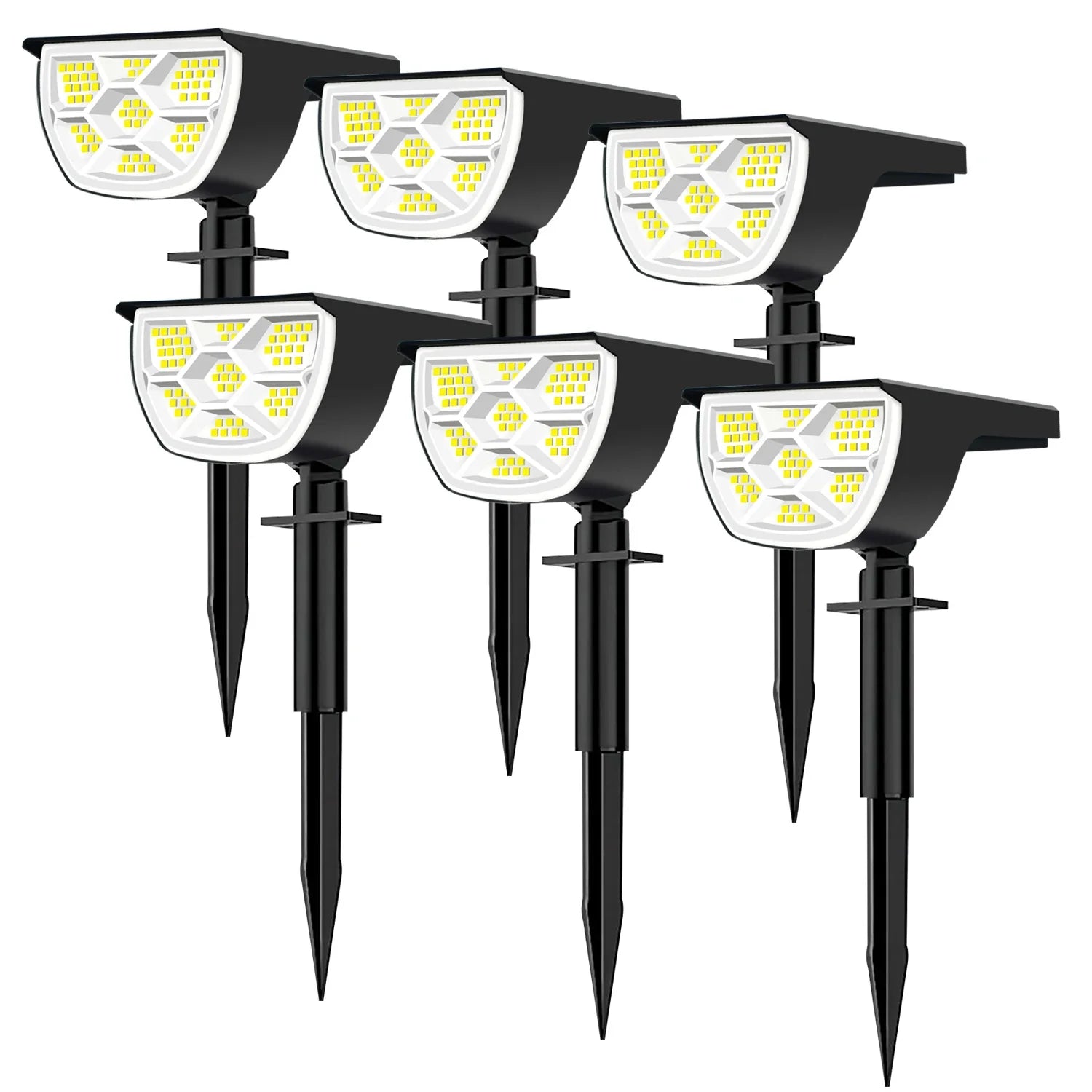 Afralia™ Solar Spotlights Outdoor 3 Modes Wall Lights for Garden Landscape